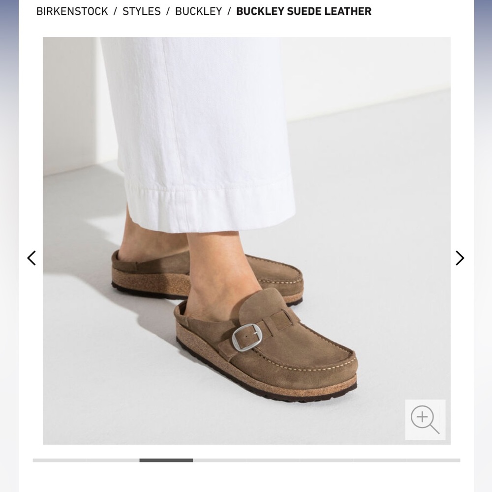 ❤️‍🔥Birkenstock Buckley Suede Leather, Grey Taupe